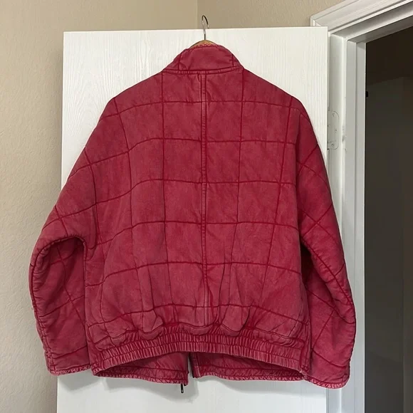 RARE Free People Dolman Quilted Knit Jacket in Lovebird NWT - Picture 9 of 11